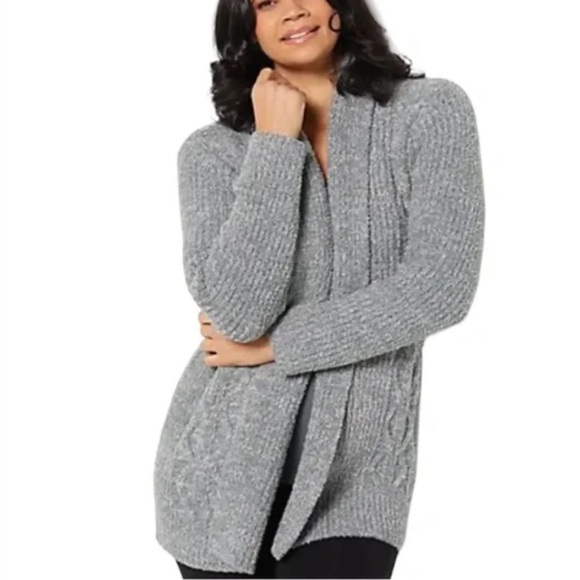 Barefoot Dreams Cozychic Cozy Cabin Cardigan Sweater - Picture 1 of 5
